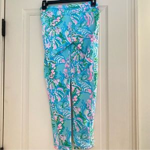 Lilly Pulitzer weekend midi luxletic XS NWOT Aqua La Vista